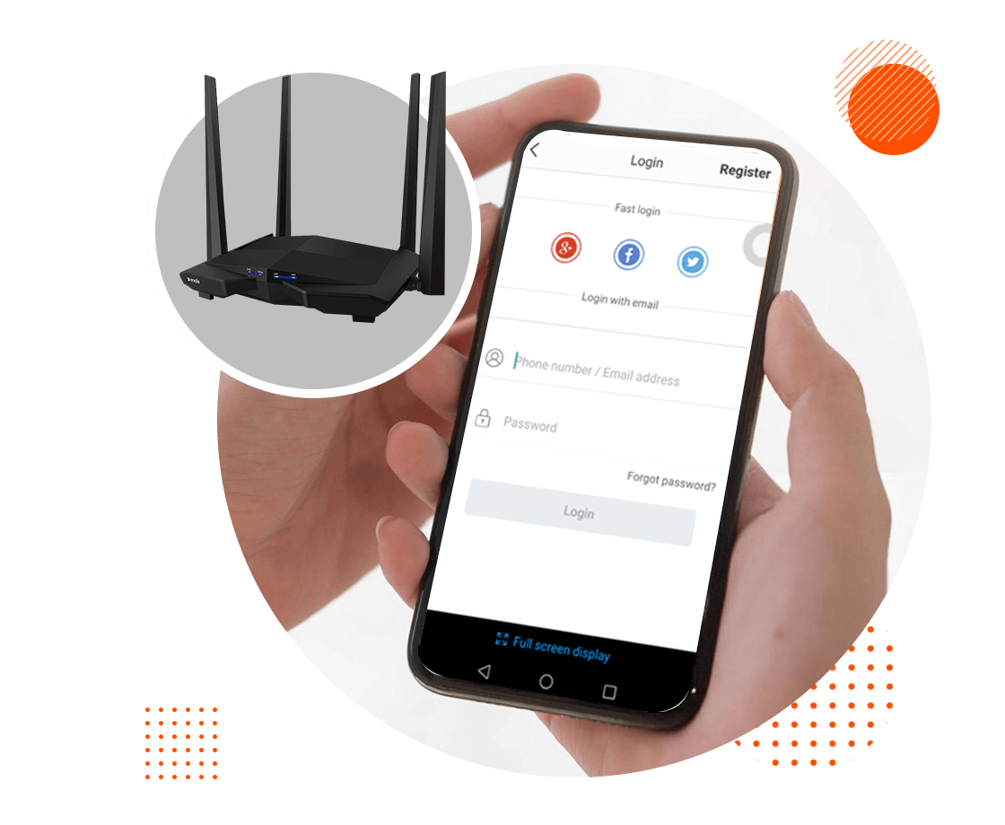 Login Tenda Through the App