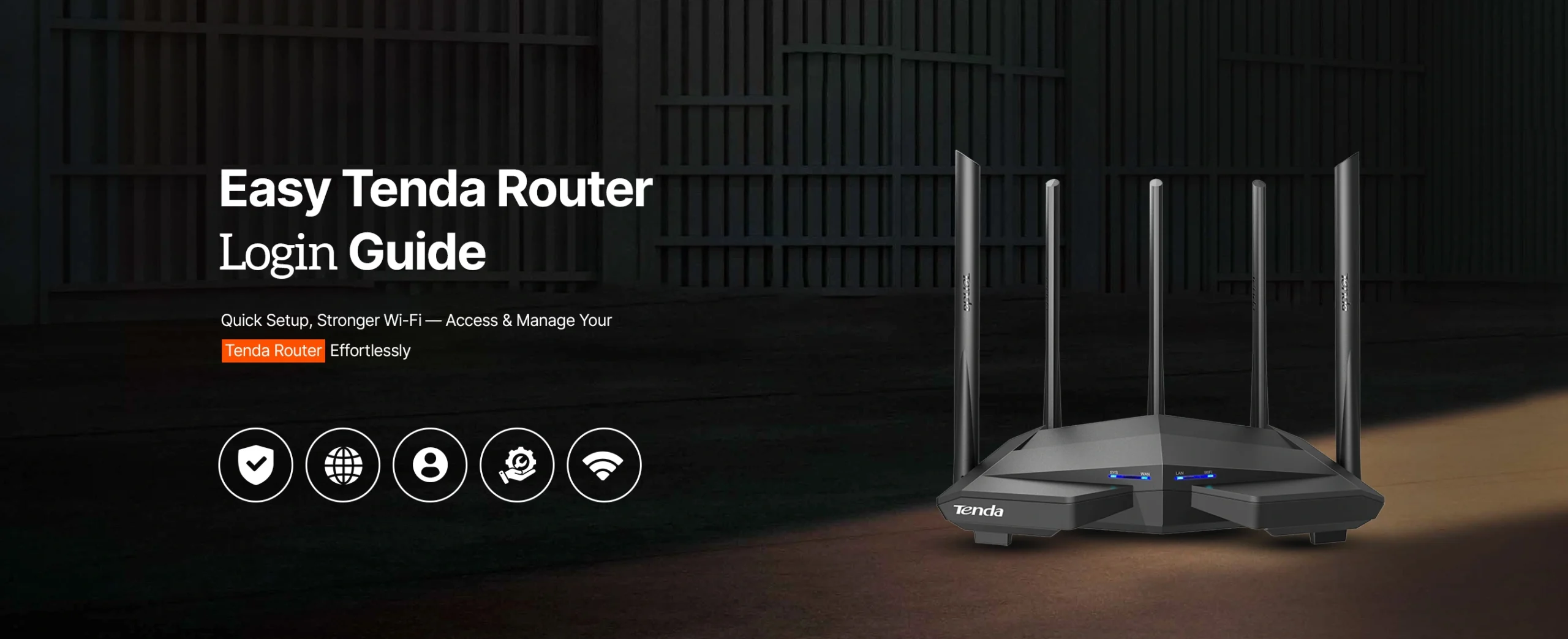 Tenda Router Login banner