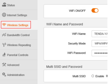 Wireless Settings